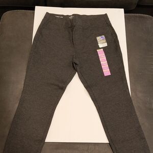 NWT St. John's Bay Women's Charcoal Skinny Dress Leggings Petite Medium